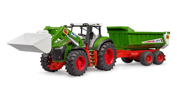 ROADMAX Tractor with front loader and wagon - Bruder 3452