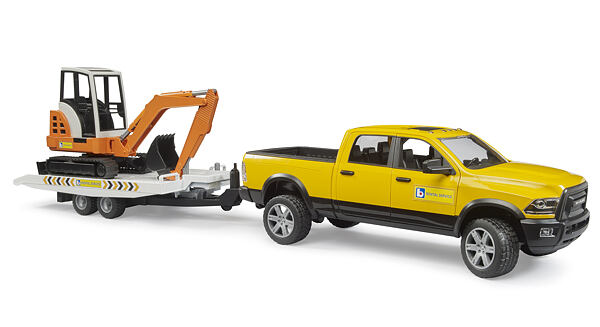 RAM rental with mini excavator - Bruder 2456