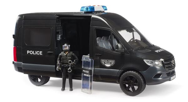MB Sprinter s policistou těžkooděncem - Bruder 2685