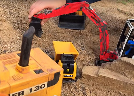 Toys can be used in the sandbox