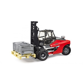 Linde HT 160 forklift with accessories - Bruder 2513