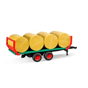 Bale transport trailer + 8 bales - Bruder 2220