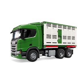 Scania animal transporter with one cow - Bruder 3548