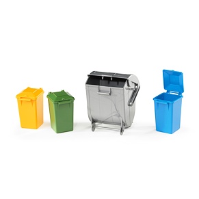 Dustbin set - Bruder 2607