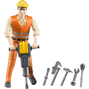 Construction worker figure - Bruder 60020