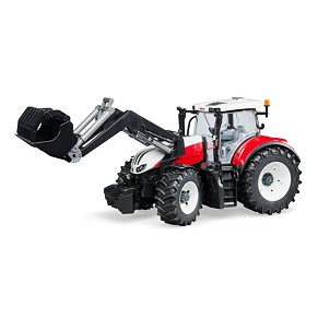 Steyr 6300 Terrus CVT tractor + front loader - Bruder 3181