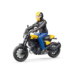 Ducati Scrambler Full Throttle with rider figure - Bruder 63053
