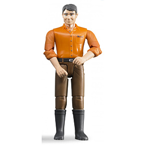 Man figure, brown trousers - Bruder 60007