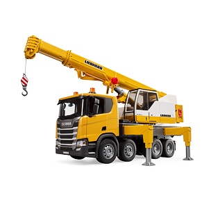 Scania truck with Liebherr crane - Bruder 3571