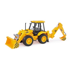 JCB 4CX tractor with front loader and bucket - Bruder 2428