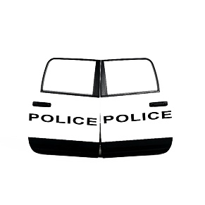 Rear door for RAM police car - Bruder 43513
