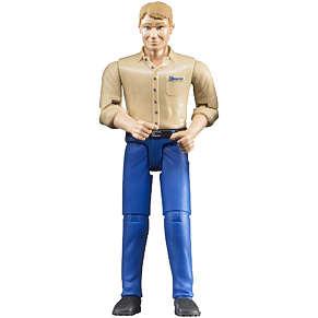 Man figure, blue trousers - Bruder 60006