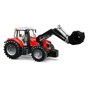 Massey Ferguson 7624 tractor with front loader - BRUDER 3047