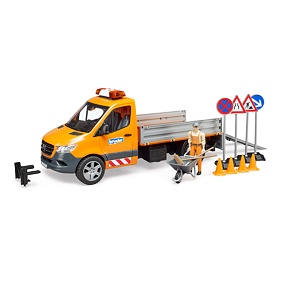 Municipal vehicle MB Sprinter with driver and accessories - Bruder 2677