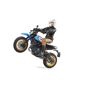 Ducati Scrambler Desert Sled with rider figure - Bruder 63051