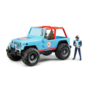 Jeep Cross Country Racer Blue with driver - Bruder 2541