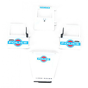 Hood and doors for police Land Rover - Bruder 42568