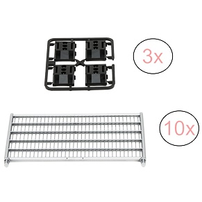 Construction fences with support legs - Bruder 42403