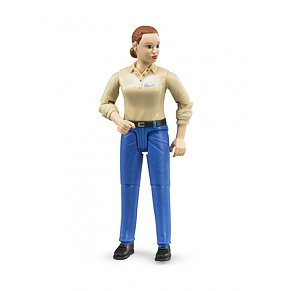 Woman figure with blue trousers - Bruder 60408