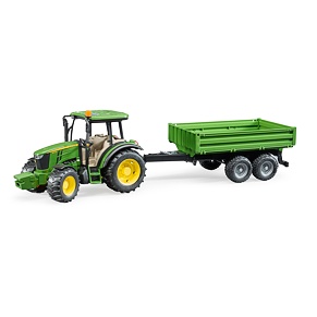 John Deere 5115M tractor with trailer - Bruder 2108