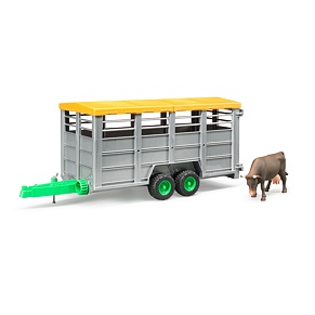 Livestock trailer + cow - Bruder 2227