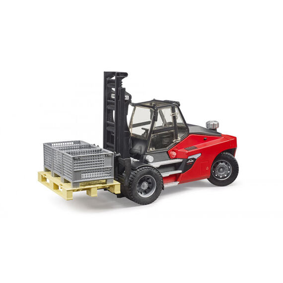 Linde HT 160 forklift with accessories - Bruder 2513