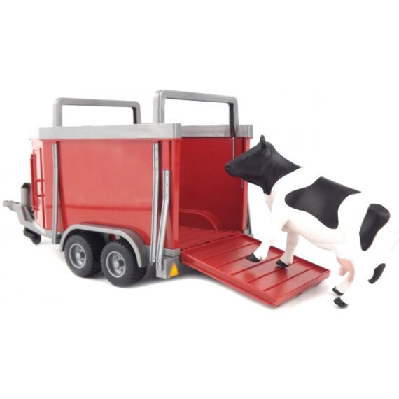 Cattle transportation truck + 1 cow - Bruder 2029