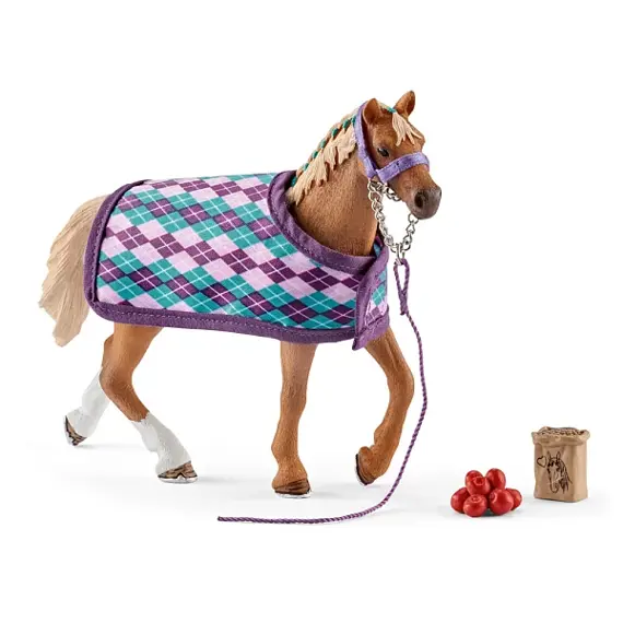 English Thoroughbred with blanket - Schleich 642360