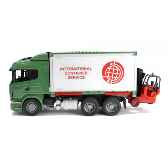 Scania R with trailer and forklift - Bruder 3580