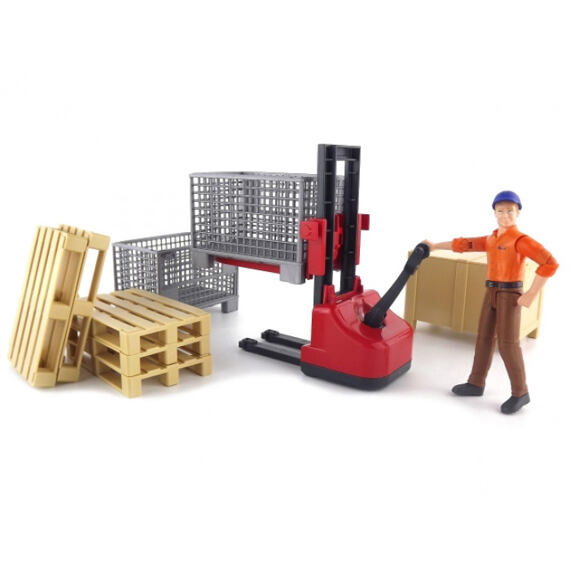Logistics set + figure - Bruder 62200