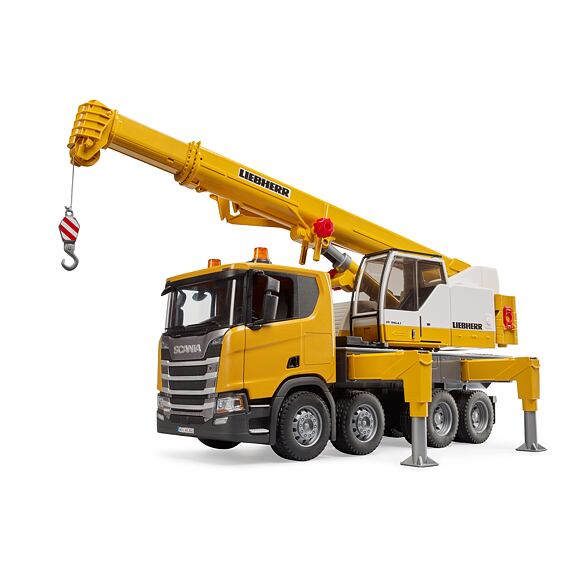 Scania truck with Liebherr crane - Bruder 3571