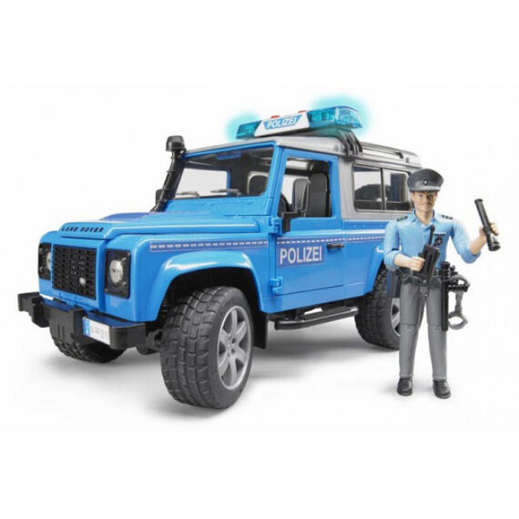 Land Rover Defender Police with figure - Bruder 2597