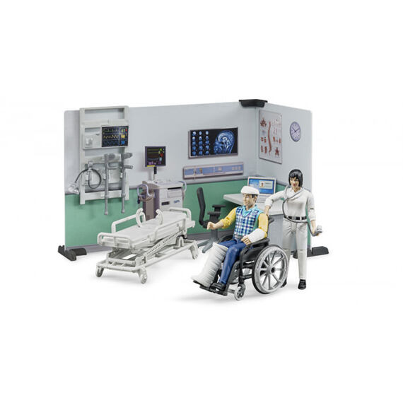 Medical station with doctor and patient - Bruder 62711