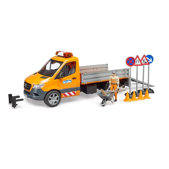 Municipal vehicle MB Sprinter with driver and accessories - Bruder 2677