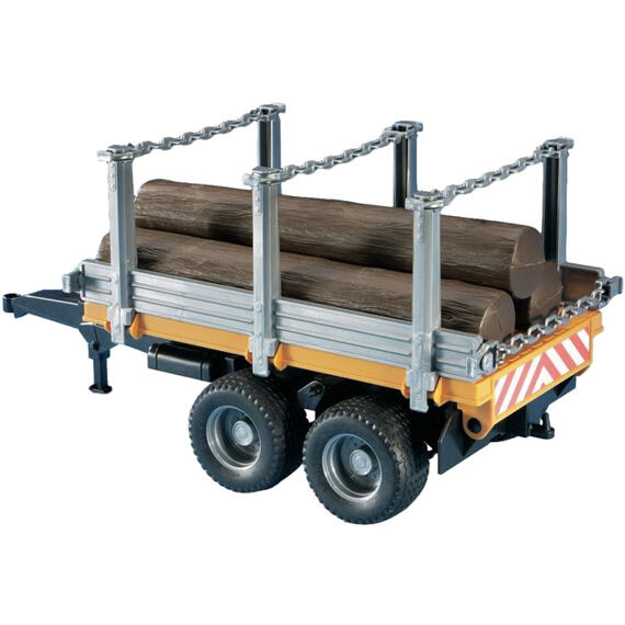 Trailer + 3 tree trunks - Bruder 2213