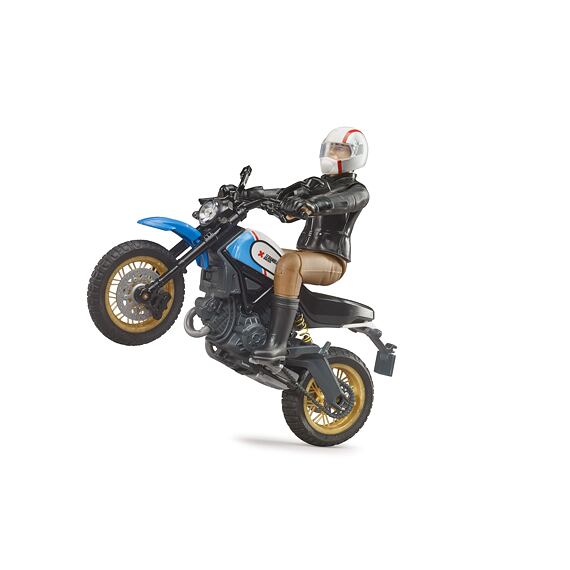 Ducati Scrambler Desert Sled with rider figure - Bruder 63051
