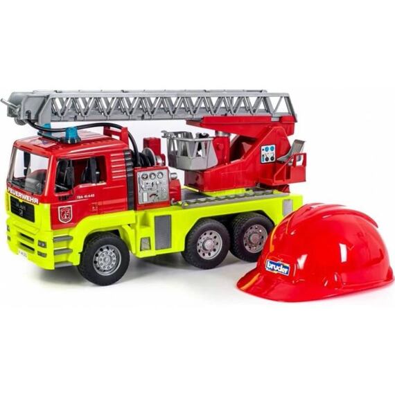 MAN truck with fire ladder and functional sprinkler - Bruder 1760