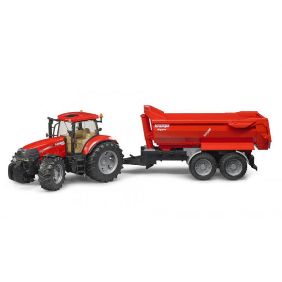 Case Puma CVX 230 tractor with Krampe trailer - Bruder 3099