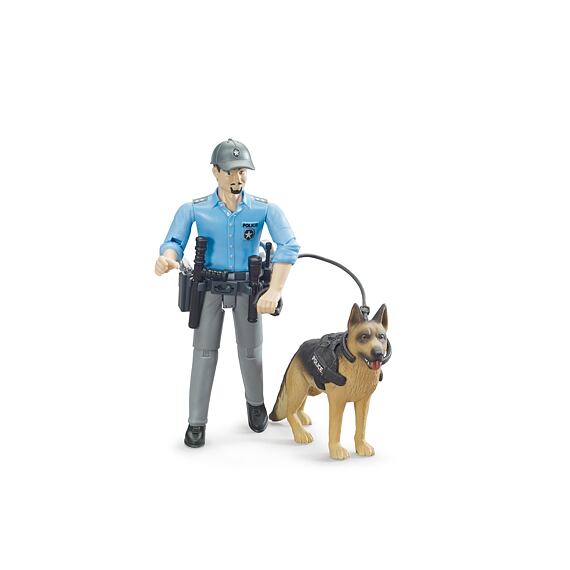 Police officer with dog - Bruder 62150