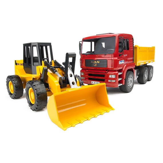 MAN TGA truck with front loader FR130 - Bruder 2752