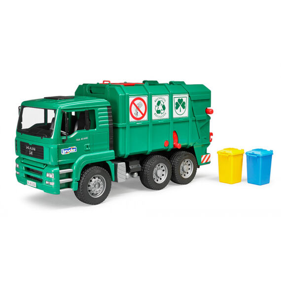 MAN Green Garbage Truck - Bruder 2753