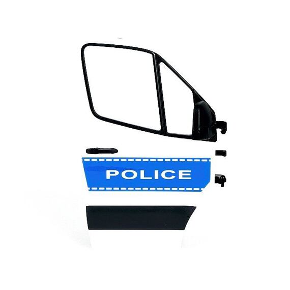Passenger door for police MB Sprinter - Bruder 43684
