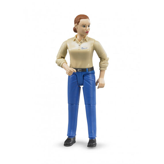 Woman figure with blue trousers - Bruder 60408