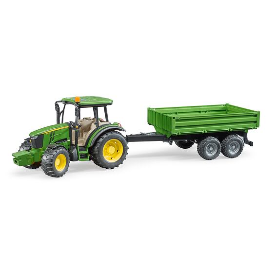 John Deere 5115M tractor with trailer - Bruder 2108