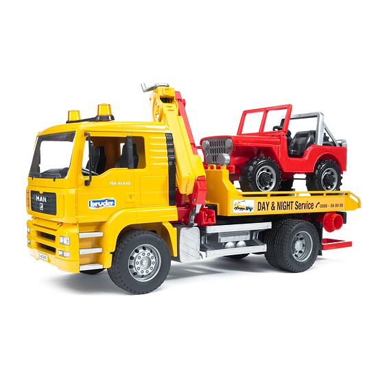 Tow truck MAN TGA + JEEP - Bruder 2750