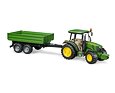John Deere 5115M tractor with trailer - Bruder 2108