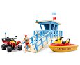 Věž pobřežní hlídky se čtyřkolkou, skútrem a plavčíkem - Bruder 62780