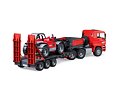 MAN TGA truck with trailer and Manitou telehandler - Bruder 2774