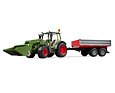 Fendt Vario 211 with frontloader and tipping trailer - Bruder 2182