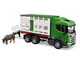 Scania animal transporter with one cow - Bruder 3548